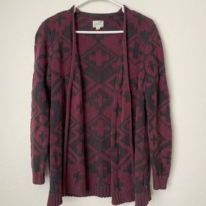 ✨SOLD✨Womens Maroon Cardigan Size M/L
